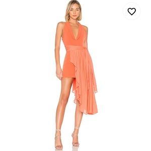 Omri Mini Dress in Poppy Orange